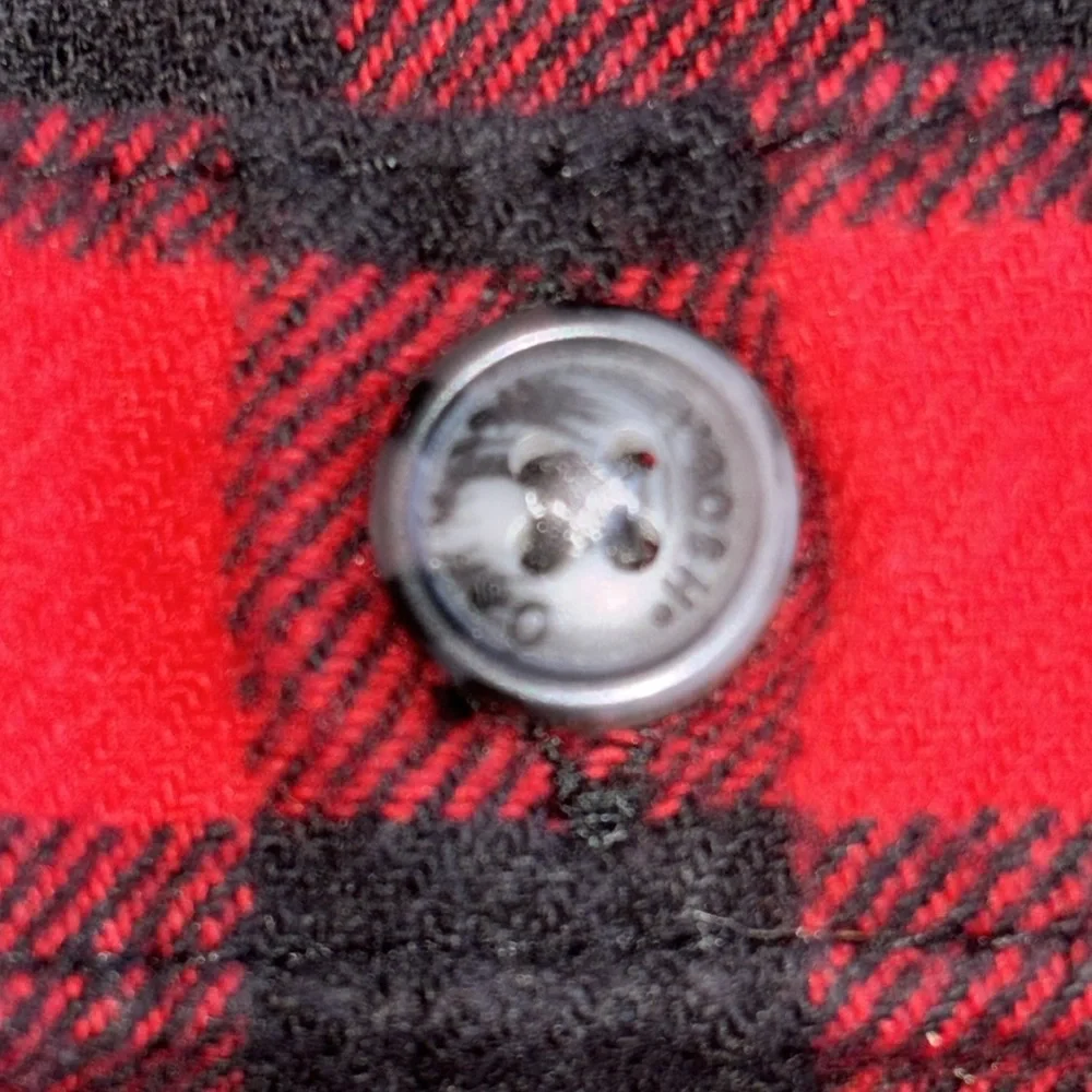 Oshkosh 3T Red Black Flannel Button Down Shirt Christmas Shirt 3T Buffalo